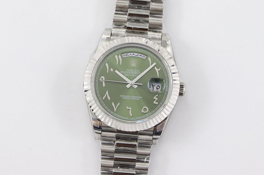 Day Date Green Face - Arabic dial (TWS)