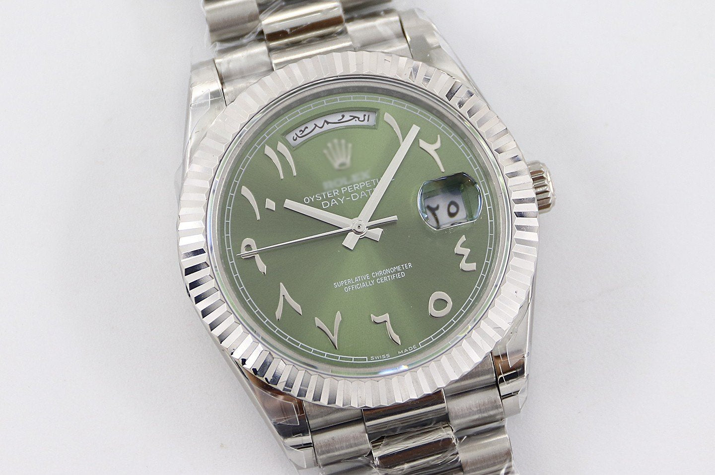Day Date Green Face - Arabic dial (TWS)