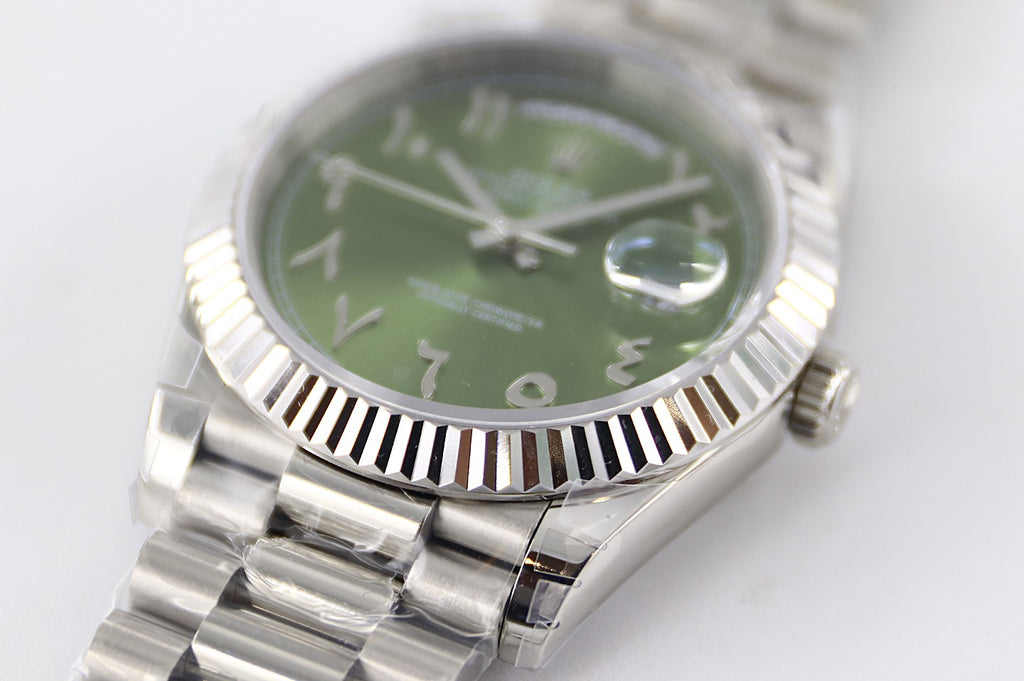 Day Date Green Face - Arabic dial (TWS)