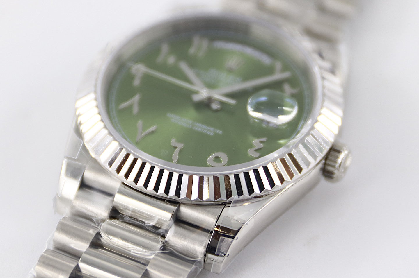 Day Date Green Face - Arabic dial (TWS)