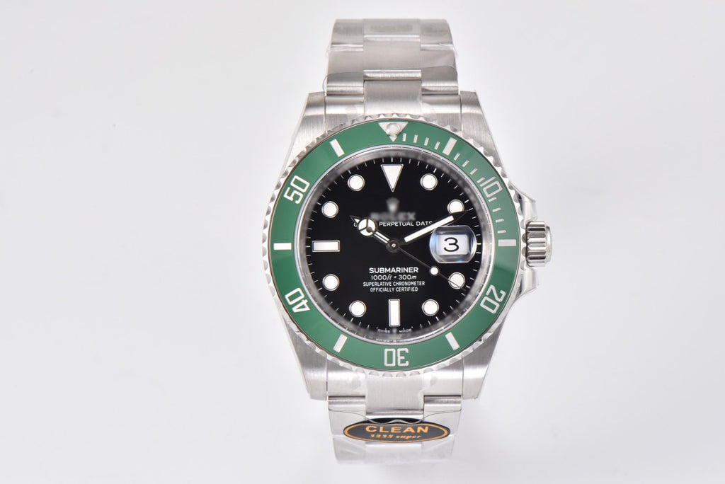 Clean Factory Submariner – Green Bezel